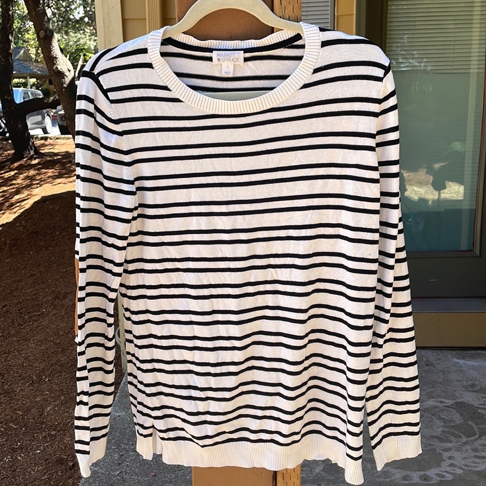 Market & Spruce Striped Long-Sleeve